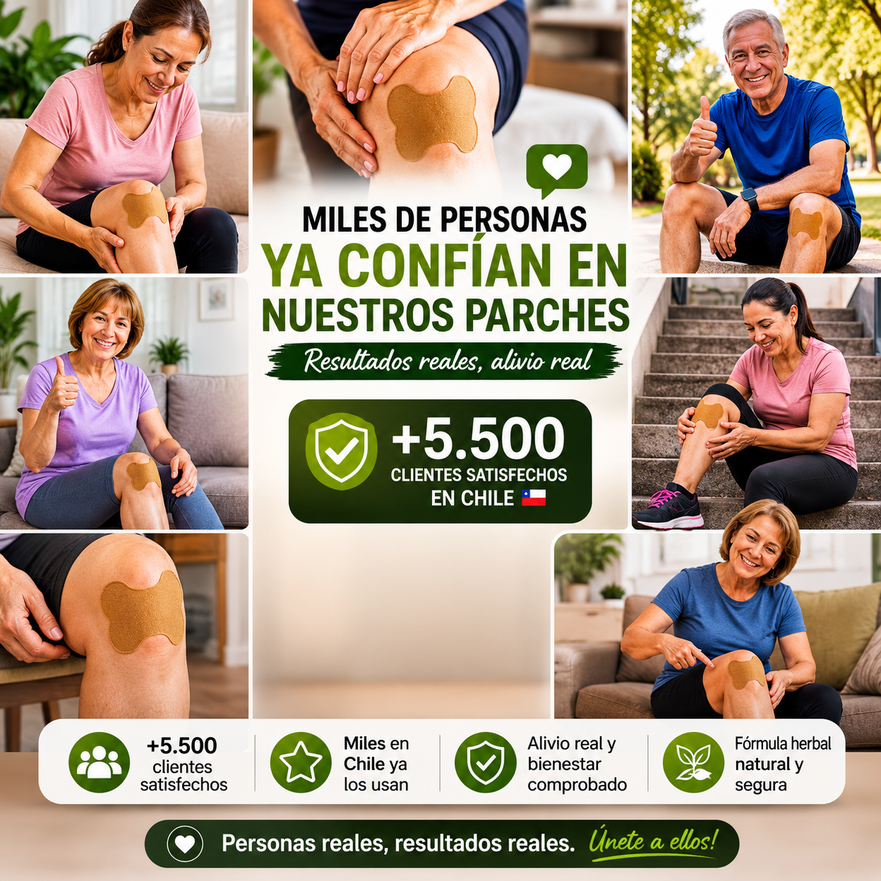 Parches de Rodilla - HerbaFlex™ Naturals (50 und.)