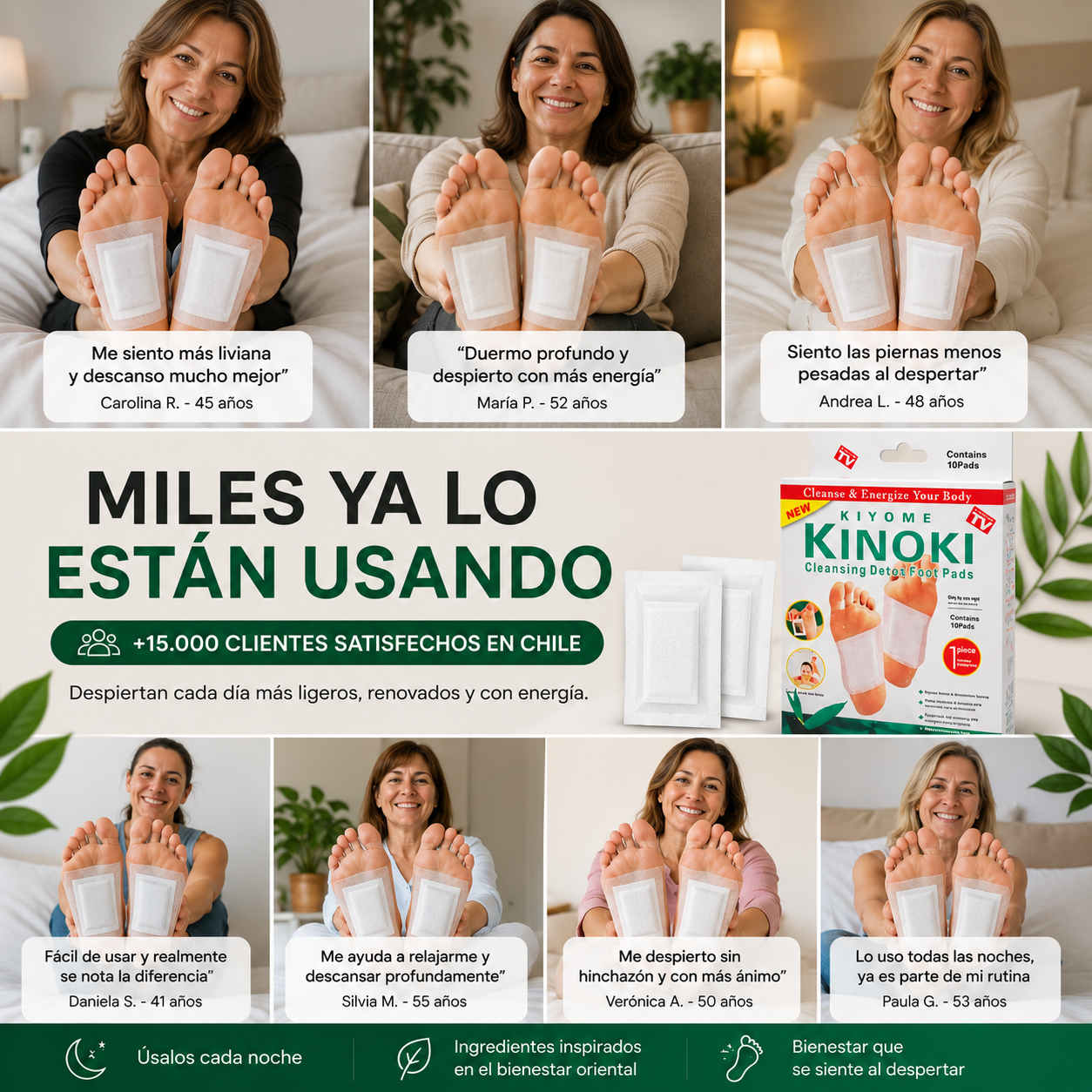 Parches Kinoki Nocturnos™ (30 Und.)