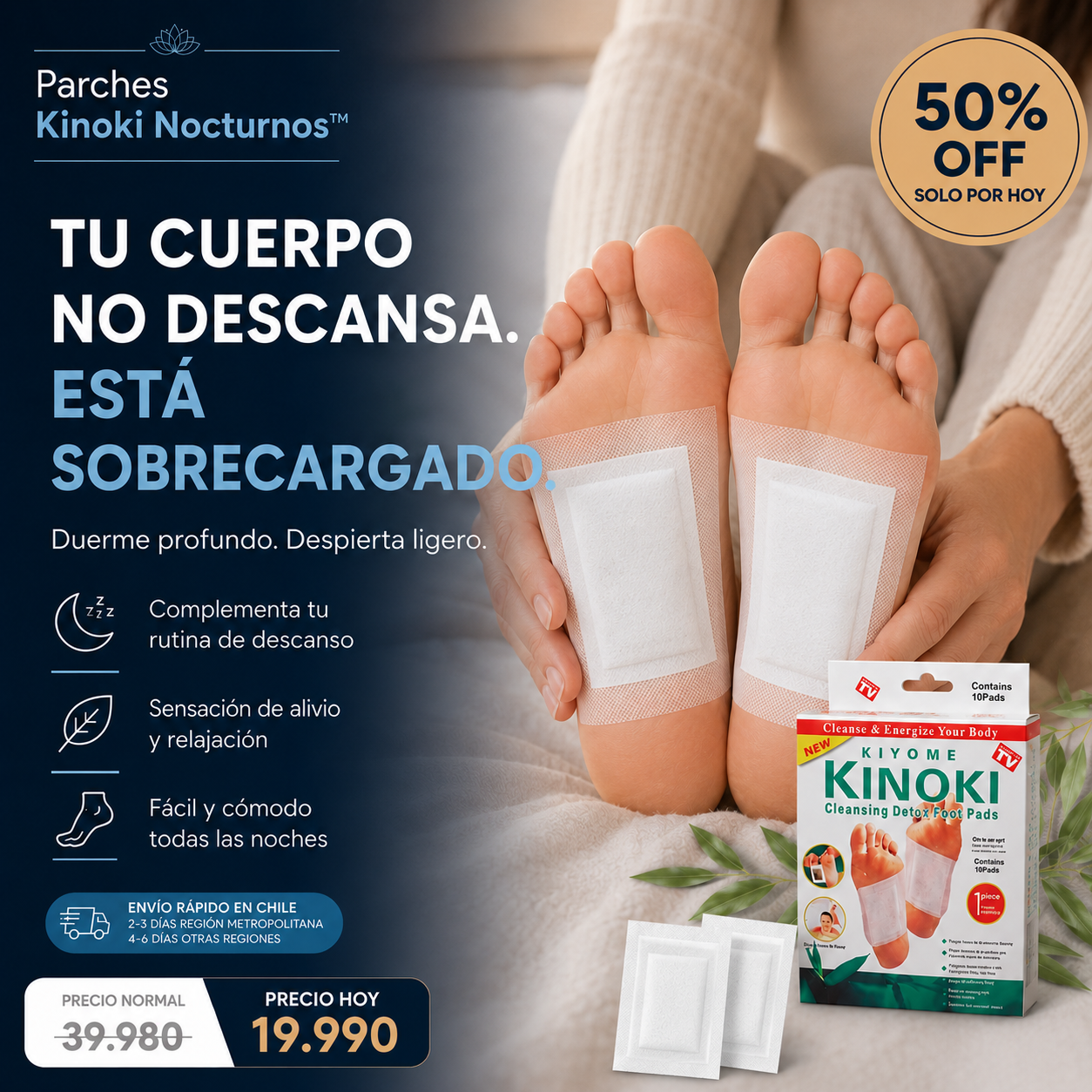 Parches Kinoki Nocturnos™  (30 Und.)