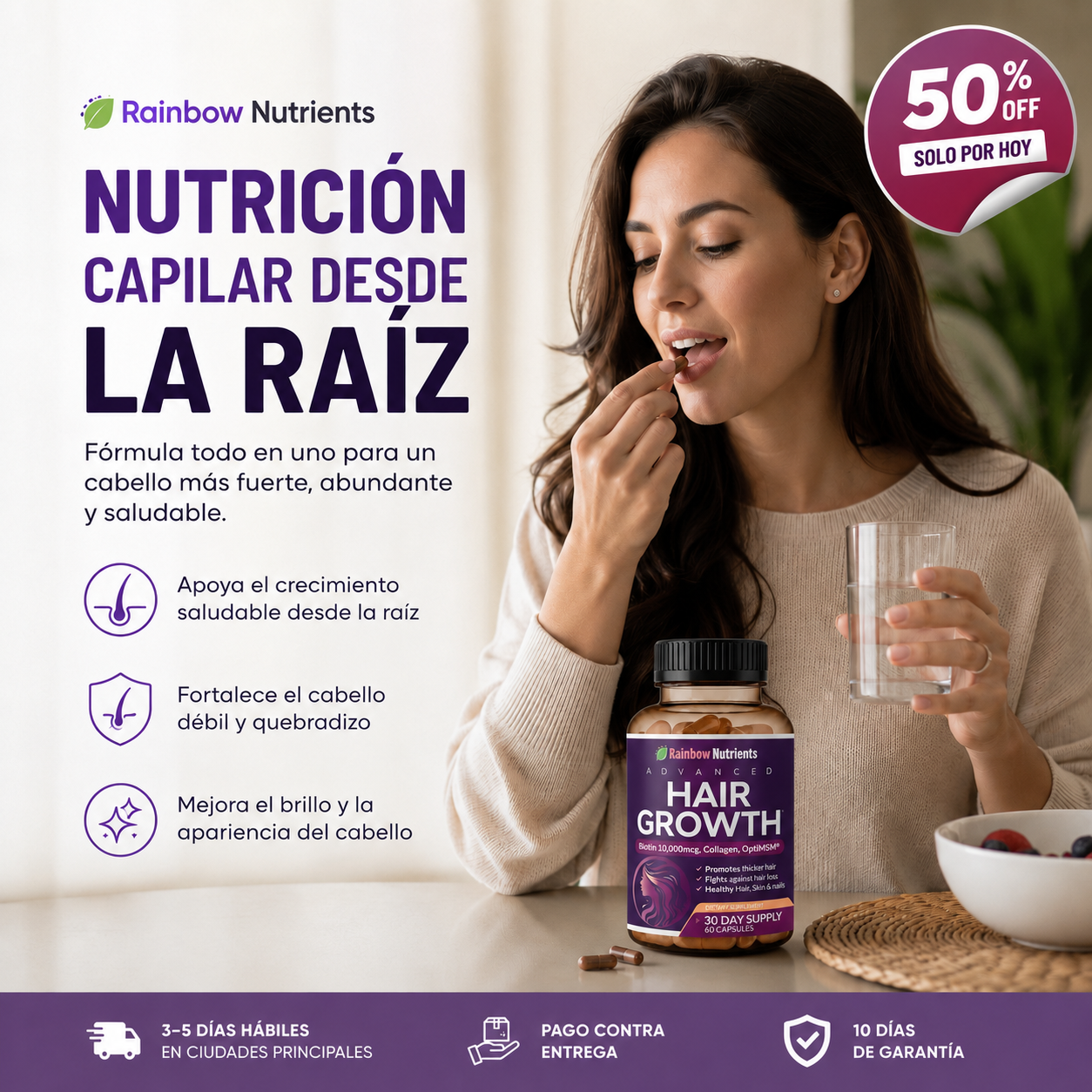 Hair Growth Root Complex™ - Fórmula Capilar Todo en Uno