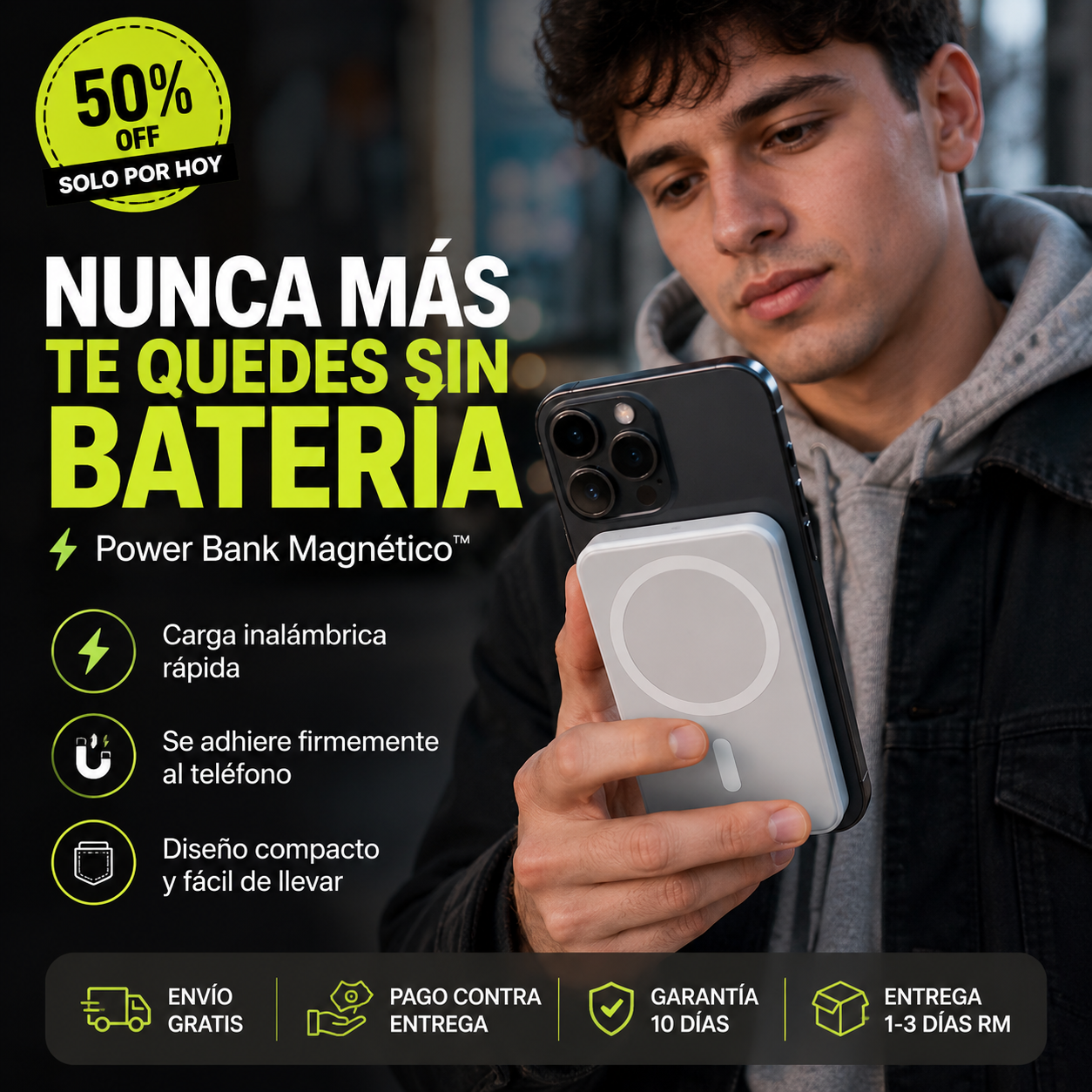 Power Bank Magnético™ - No Te Quedes Sin Batería