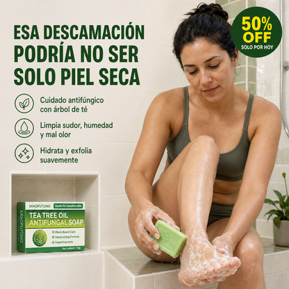 PiesLibres™ — Jabón Antifúngico con Aceite de Árbol de Té