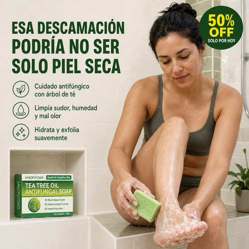 PiesLibres™ — Jabón Antifúngico con Aceite de Árbol de Té