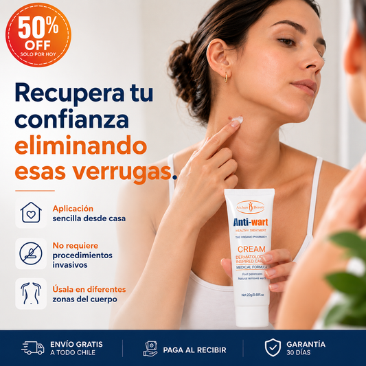 Anti Wart™ - Crema - Eliminador de Verrugas