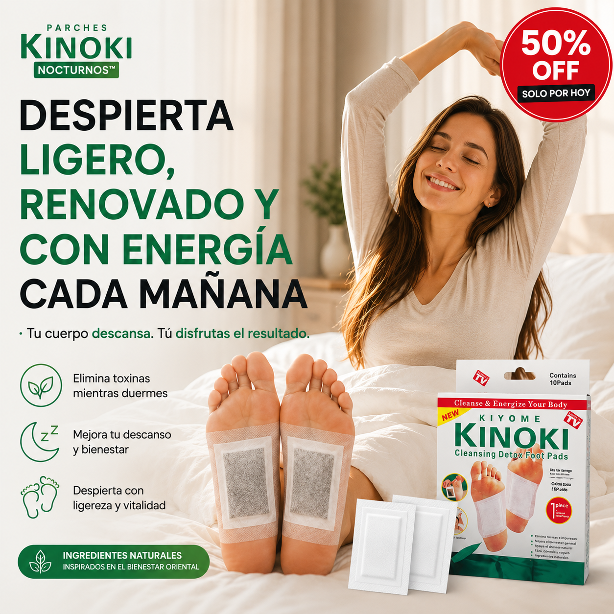 Parches Kinoki Nocturnos™  (30 Und.)
