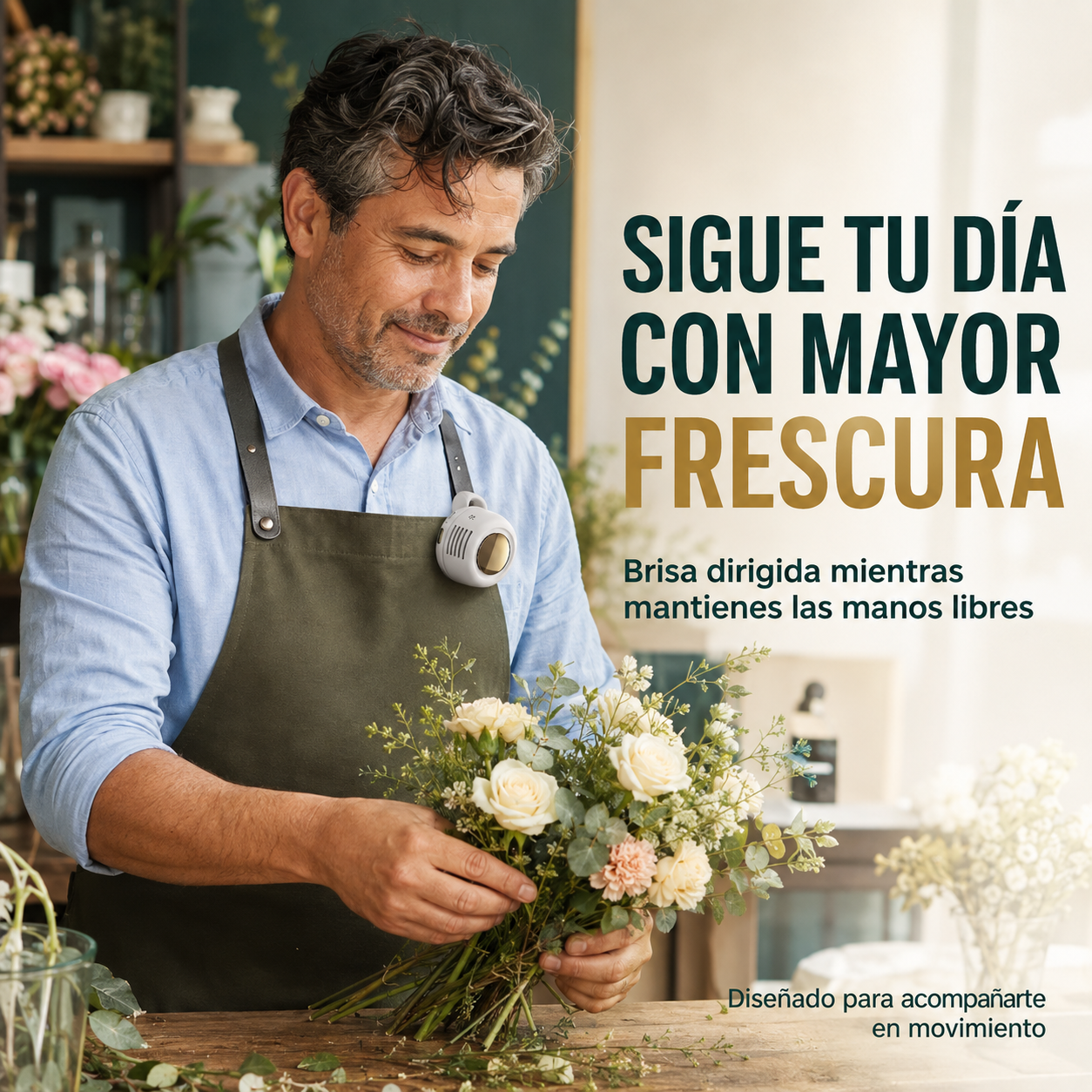 BrisaLibre™ – Ventilador Personal Manos Libres