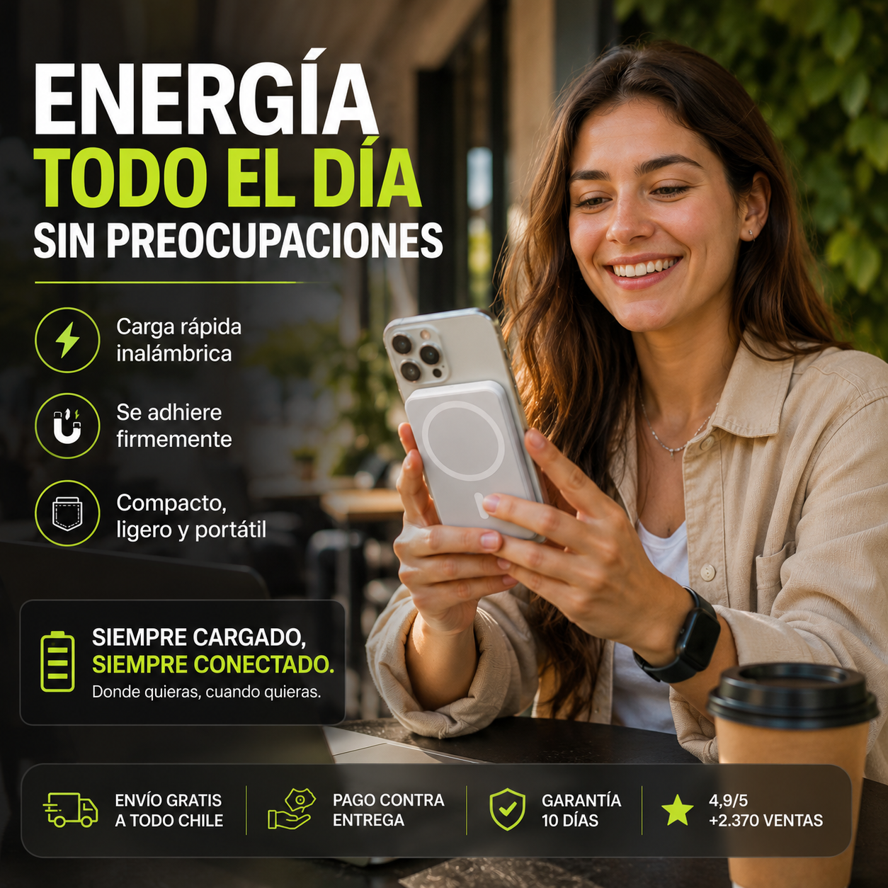 Power Bank Magnético™ - No Te Quedes Sin Batería
