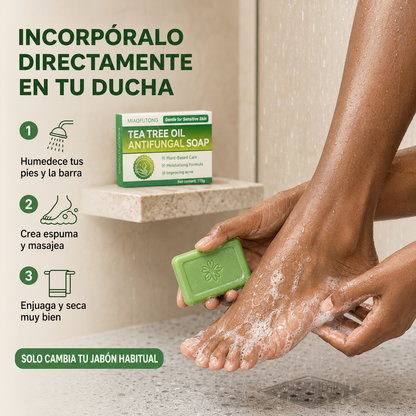 PiesLibres™ — Jabón Antifúngico con Aceite de Árbol de Té