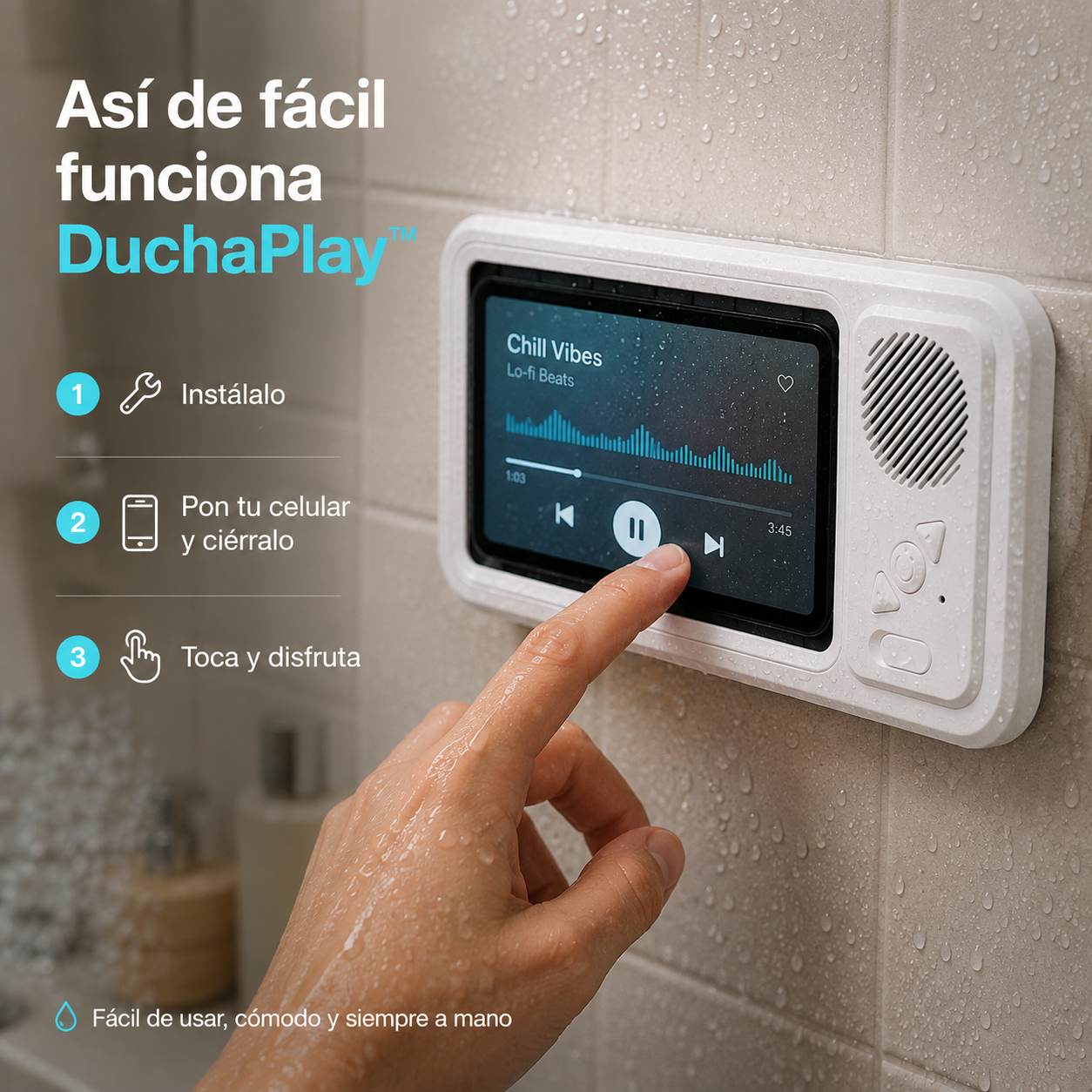 DuchaPlay™ | Tu entretenimiento favorito, ahora también en la ducha.