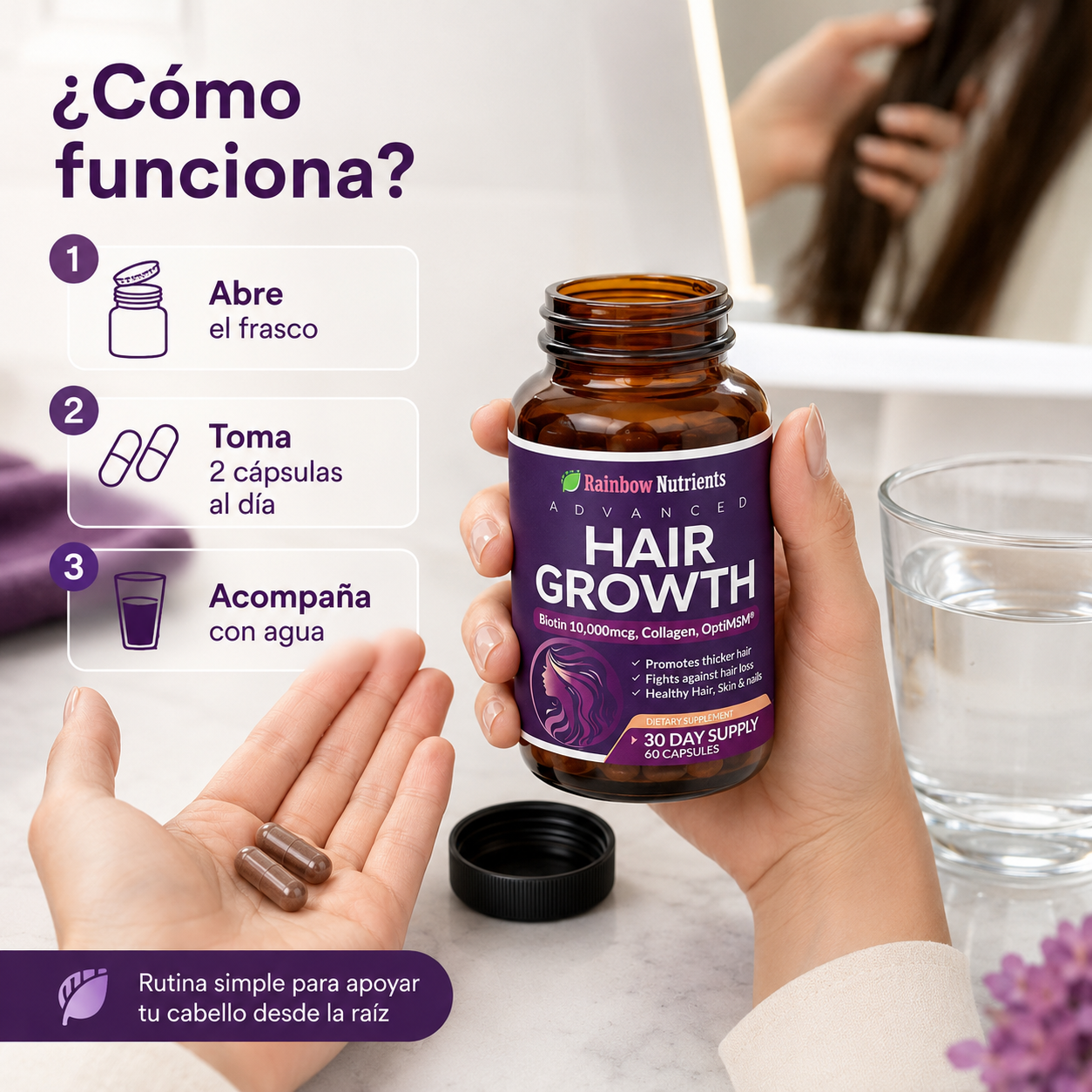 Hair Growth Root Complex™ - Fórmula Capilar Todo en Uno