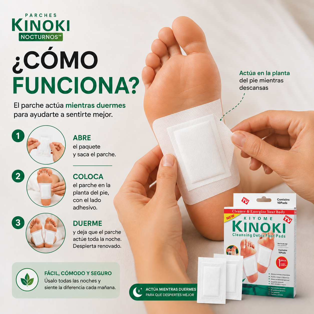 Parches Kinoki Nocturnos™  (30 Und.)