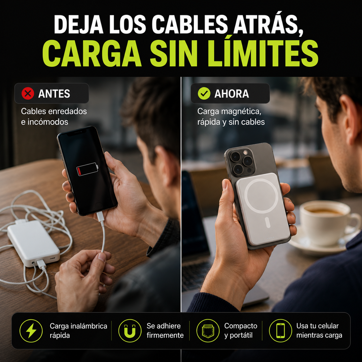 Power Bank Magnético™ - No Te Quedes Sin Batería