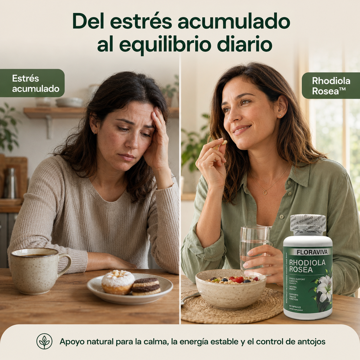 Rhodiola Rosea™ - Calma Natural para el Cortisol Alto