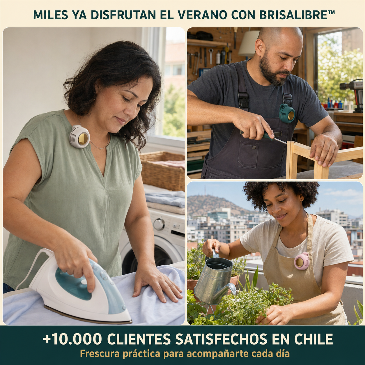 BrisaLibre™ – Ventilador Personal Manos Libres