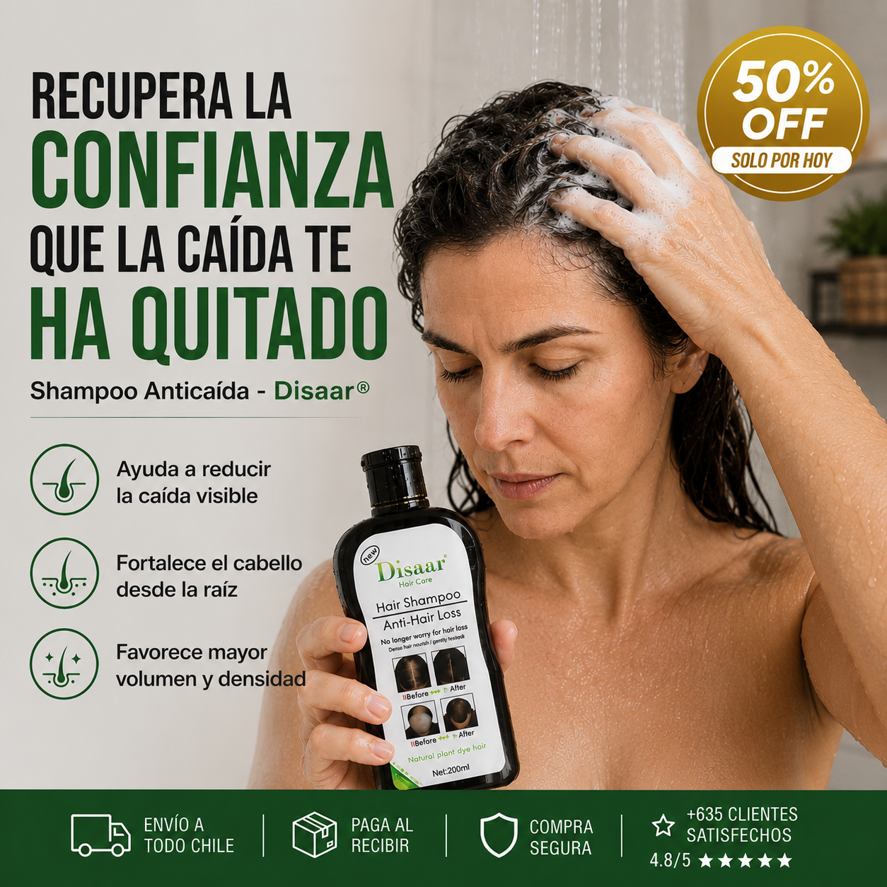 Shampoo Anticaída - Disaar® (200 ML)
