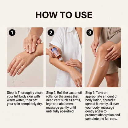 RitualRicino™ — Aceite de Ricino Multifunción con Roll-On de Cuarzo Rosa